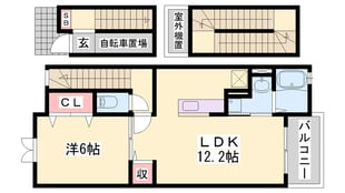 パストラルメゾン白水の物件間取画像